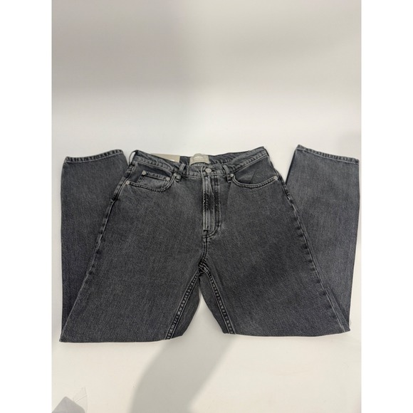 Everlane Denim - Everlane The Original Cheeky Straight Leg Jeans Grey 29R Organic Cotton Stretch